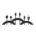 cocopar 6 feet Mini HDMI to HDMI Cable& USB-C Cable& USB A to C Cable