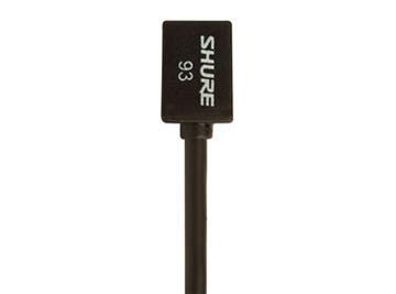 Shure WL93 Series Subminiature Condenser Lavalier Microphones,WL93- Black, with 4-Foot (1.2 m) Cable