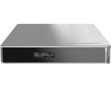 Toshiba Canvio Slim II 1TB Portable External Hard Drive, Silver (HDTD210XS3E1)