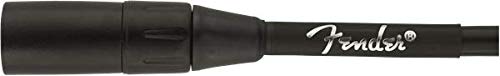 Fender Professional Series Microphone Cable, Guitar Cable, Guitar Accessories, XLR, Black, 25ft