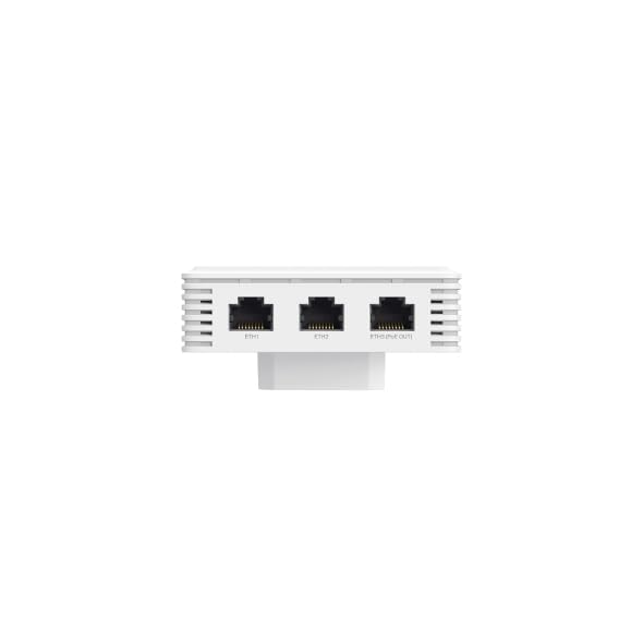 TP-Link Omada WiFi 7 Wall Plate Wireless Access Point | BE5000 Dual Band | 2.5G PoE Input Port | 1 * 2.5G+2 * 1G Downlink Port | Seamless Roaming |
