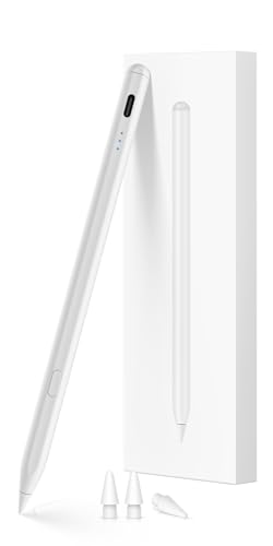 KEEPRO Stylus Pen for iPad 2018-2026, USB-C Fast Charging Pencil, Pixel-Perfect Tilt Sensitivity for iPad 11/10/9/8/7/6/A16, Mini 7/6/5, Air M4/M3/M2