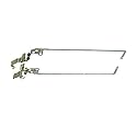 New Laptop Cover for Dell Inspiron 15-3567 3565 3576 LCD TOP Cover LCD Front Bezel and Hinges 0VJW69 06C63X (Hinges)