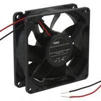 NMB TECHNOLOGIES 3110SB-05W-B20-B00 DC Fans DC Axial Fan, 80x25mm, 24VDC, 26.1CFM, Rib, 2-Wire