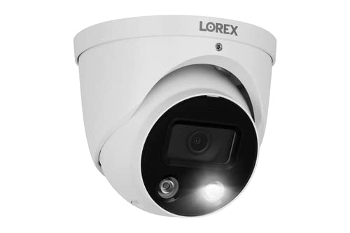 Lorex N4K3SD-168WD-2 Lorex Fusion 4K 16-Channel 3TB Wired NVR System with 8 E893DD Smart Deterrence Dome Security Cameras