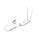 VONETS 2026 VAP11S-232 300Mbps WiFi to Ethernet Adapter 2.4G WiFi Bridge/Repeater/Mini Router/ RJ45 to RS232 Serial Server with 2 RJ45 Ports/Antennas