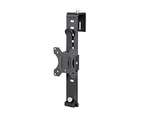 Monoprice Cubicle Flat Panel Monitor Mount - 10 Easy Height Adjustments, Up to 17.6lbs, Black - Workstream Collection
