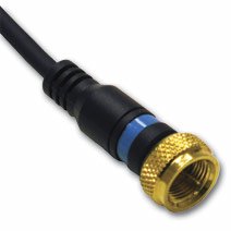 212 Main - 12 Feet Velocity Mini-Coax F-Type Cable - Gold