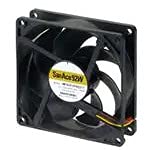 9WPA0924P4G001, DC Fans DC Tubeaxial Fan, 92x25mm, 24VDC, 86.5CFM, 6W, 47dBA, 5700RPM, 0.51inchH2O, Ribbed, Splash and Dust Proof, Tachometer, PWM