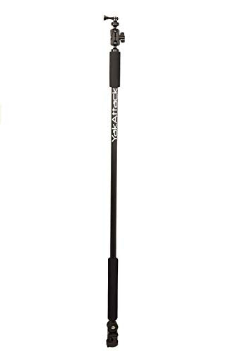 YakAttack Boomstick Pro Camera Mount | 51.5" Floating Aluminum Pole with LockNLoad Base | Includes GoPro & 1/4-20 Camera Attachments | 360° Rotation |