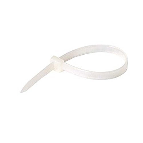 8" Inch Cable Ties Clear Self-Locking Nylon 6/6 18 LB 100 Pack Zip Cable Wire Ties Quick Bundle Easy Lock Straps Telephone Cat 5e Data Line Organizer