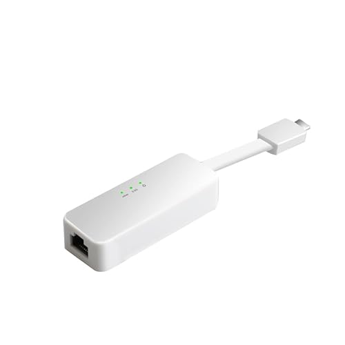 Tenext Realtek Chipset 2.5 Gigabit Gbps USB 3.1 Type-C Ethernet Network Interface Adapter Dongle for Laptop PC/Mac (No Software)