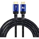 Ritz Gear 4K HDMI 2.0 Cable 3 ft. [5 Pack] 18 Gbps Ultra High Speed Braided Nylon Cord & Gold Connectors - 4K@60Hz/UHD/3D/2160p/1080p/ARC & Ethernet.