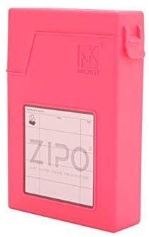 iMBAPrice Zipo 3.5" Stackable Hard Drive Protector Case (Pack of 5) - 3.5" HDD, Pink