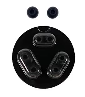 Replacement Earbud Tips for Beats Powerbeats Pro Wireless Stereo Headphones - 4 Pairs - Small, Medium, Large, and Double Flange (Black)