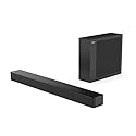Hisense HS2100 2.1 Ch 240W Sound Bar with Wireless Subwoofer - DTS Virtual X, Dolby Audio, Ezplay, 6 EQ Modes, HDMI ARC, Bluetooth 5.3
