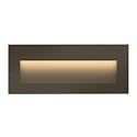 Hinkley Taper 1565BZ Wide Horizontal 12v Landscape Step Light, Aluminum, Low Voltage, Recessed Mount, Integrated LED, Safe for Wet Conditions, Bronze