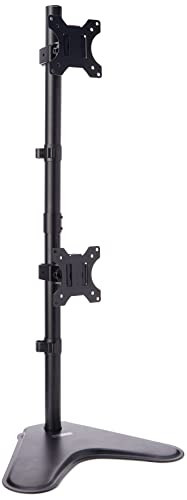 Fellowes 8044001 Professional Series Free-Standing Stacked Monitor Mount, Adjustable Computer Monitor Stand for 2 Monitors with Dual Monitor Arms, 32