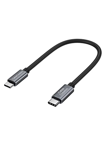 CableCreation USB C Cable Short 0.65 FT, USB-C to Micro USB A OTG Cable, Compatible with DJI Spark/DJI Mavic/Mavic Pro/Mavic Pro Platinum/Mavic Air