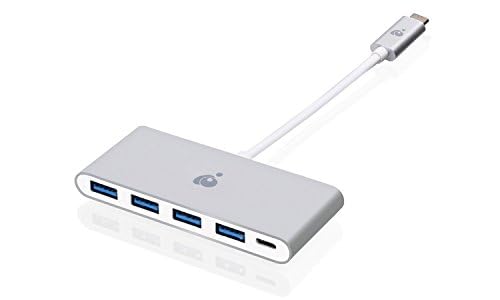 IOGEAR USB-C to 4 Port USB-A Hub - USB-C 60W Pass Through - Compatible wi/Thunderbolt 3 - Type-A Port (5Gbps) - GUH3C4PD
