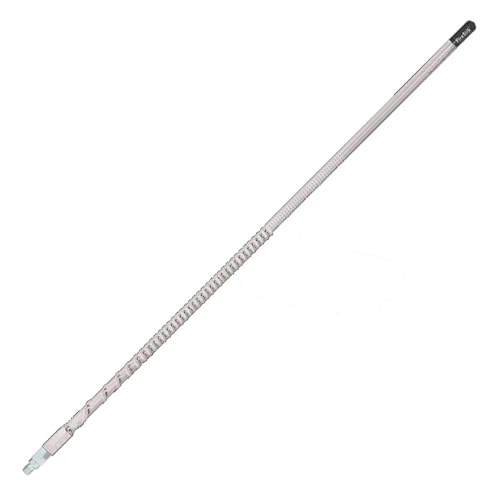 FIRESTIK 3ft Heavy-Duty 40 Channel Plus CB Antenna 5/8 Wave, White, RP3-W