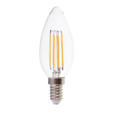 EarthBulb 12-Pack E12 LED Candelabra Bulbs - 4W, 330 Lumens,15,000-Hour Life, Energy Star Rated, Dimmable Soft White Light