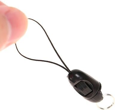 aoukoslt 10Pcs Black Detachable Buckle Mobile Phone Accessories Pendant Buckle Small Sling Anti-Lost Lanyard Cords Hanging Head Keychains Hooks