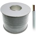1000ft 4-Conductor Bulk Phone Cable, 28AWG, Silver Satin, CCA - Distributed by NAC Wire and Cables