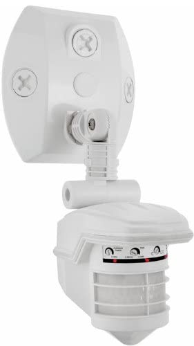 RAB Lighting STL360W Super Stealth 360 Motion Sensor, 360 Degree Outdoor Motion Detector for Flood Lights White