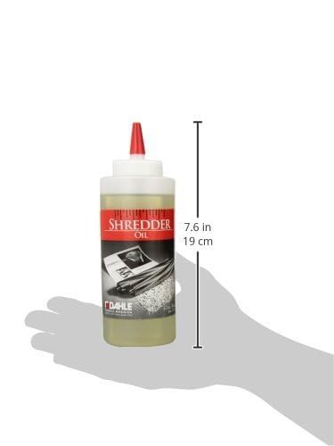 Dahle Shredder Oil Reduces Friction and Optimizes Performance in Paper Shredders, For Use In All Shredders, 6 - 12 oz. Bottles