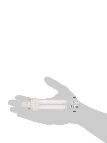TCP 32013ISQ Fluorescent Instant Start Quad Tube - 13 Watt (810 Lumens) Soft White (2700K) 2-Pin (GX23-2 Base) PL Lamp