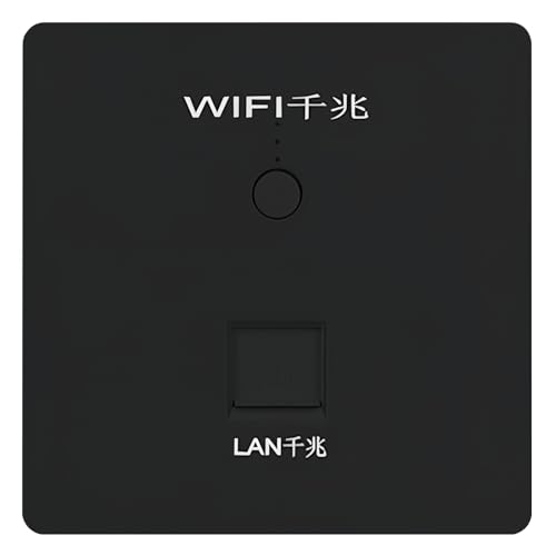 1000Mbps, Black, Wall Mount WiFi Router, Wireless Access Point