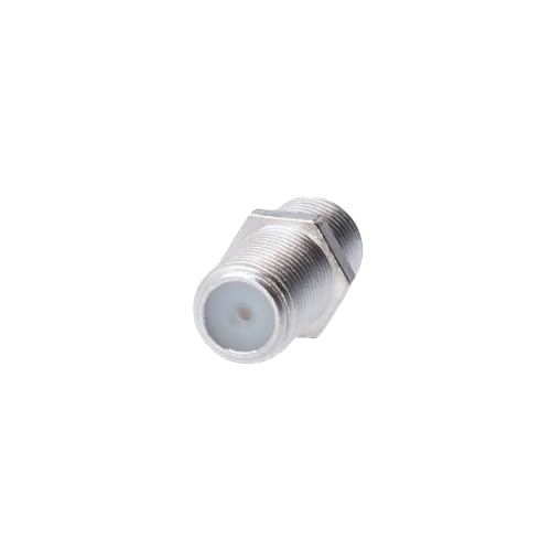 Cctv4Less F81 F-Type Female to Female Coupler, 4GHz RG6 Coaxial Cable Extension Connector Adapter for TV and Satellite - 100 Pack