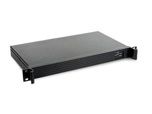 iStarUSA 1U Compact Server/Desktop mini-ITX Chassis (D-118V2-ITX-DT), Black