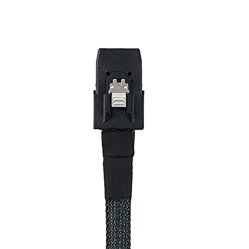 WLGQ Array Disk Cable Mini SAS 36Pin (SFF-8087) Male to 4 SATA 7Pin Female Cable, Mini SAS Host/Controller to 4 SATA Target/Backplane, 0.5M / 1.6FT