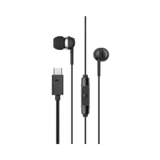 Sennheiser CX 80U in-Ear Headphones with in-line One-Button Smart Remote - Black