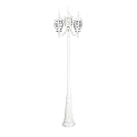 Designers Fountain 3-Light Riviera Outdoor Post Lantern, 84.5 Inch Exterior Lighting Fixture, White, 1923-WH