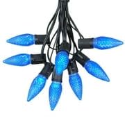 Novelty Lights 25 Foot C9 LED Blue Patio Christmas String Light Set