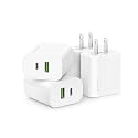 4 Pack USB C Charger Block,20W USB-C & USB-A Port Charger?for i Phone 17/16/15/14/13/12/11/X/8, i Pad and More