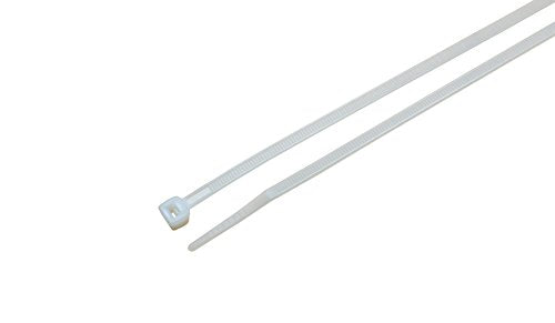 South Main Hardware 848109 100-Pack 11 Inch Cable Ties, Natural 100-Pack, 75-Lb Test, Medium