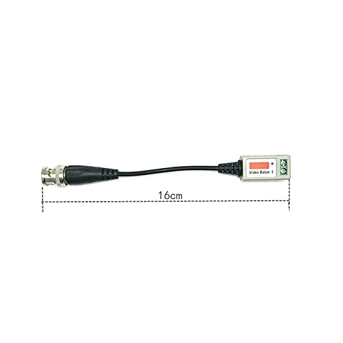 5 Pack (10 Pcs) Mini CCTV BNC Video Balun Transceiver With Pigtail, Video Passive Balun for HD-TVI/CVI/AHD/Analog/960H Camera