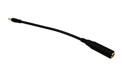 zdyCGTime CGTime Golden Plated 3.5mm Mono 1/8 inch Audio Male to 6.35mm 1/4 inch Female Jack Converter Cable Cord Adapter (25CM/10Inch)