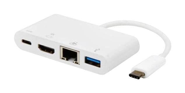 USB 3.1 Type-C to HDMI Plus USB 3.0 PLSU GIGABIT ETHERNET Plus PD Charging Adapter