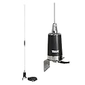 Tram 10280 Pre-Tuned 144MHz-148MHz VHF/430MHz-450MHz UHF Dual-Band Amateur Trunk or Hole Mount Antenna Kit with PL-259 Connector