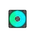 APNX FP1 Black Performance ARGB Fan, 120mm, 30mm Frame Width, PWM 500-1600 RPM, High Air Flow, Hydraulic Bearing, Thick Shock-Absorbing Pad, for PC