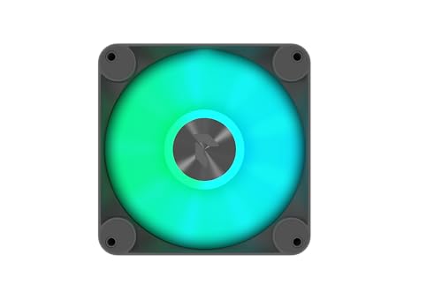APNX FP1 Black Performance ARGB Fan, 120mm, 30mm Frame Width, PWM 500-1600 RPM, High Air Flow, Hydraulic Bearing, Thick Shock-Absorbing Pad, for PC