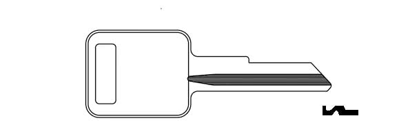 Set of Two Uncut RA4 Blank Key for AMC Freightliner International Trucks 1990-2004 PN: 321490