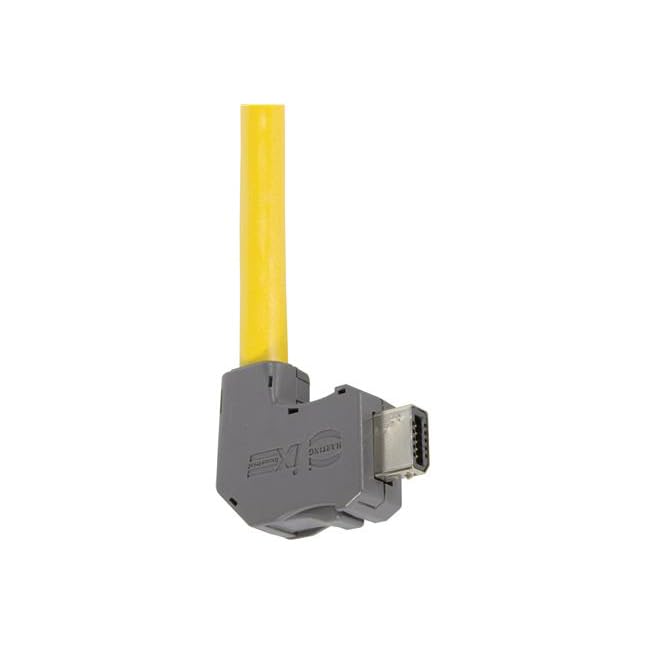 HARTING 09451812588XL, Plug Connector, 10pos, Pos 3/8: NC, IDC Term, Right Angle, ix Industrial 10A-1 Plug A3-I22