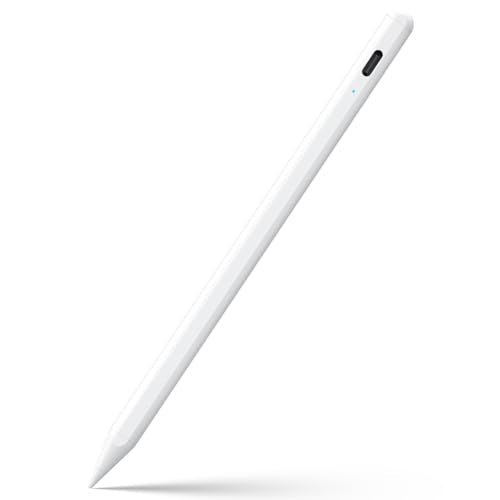 JAMJAKE Stylus Pen for iPad 6-11th Gen 2X Fast Charge, Palm Rejection-White