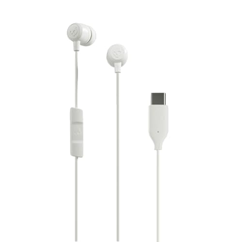 Skullcandy Jib USB-C Wired Earbuds with Noise Isolating Fit, in-Line Microphone Call and Track Control for iPhone Android, Ear Gel Sizes Included